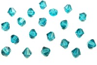 Бусина биконус Swarovski 5328 #229 4мм Blue Zircon, 5328-4-229, 20шт