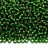 Бисер чешский PRECIOSA круглый 8/0 57060 зеленый, серебряная линия внутри, 50г - Бисер чешский PRECIOSA круглый 8/0 57060 зеленый, серебряная линия внутри, 50г