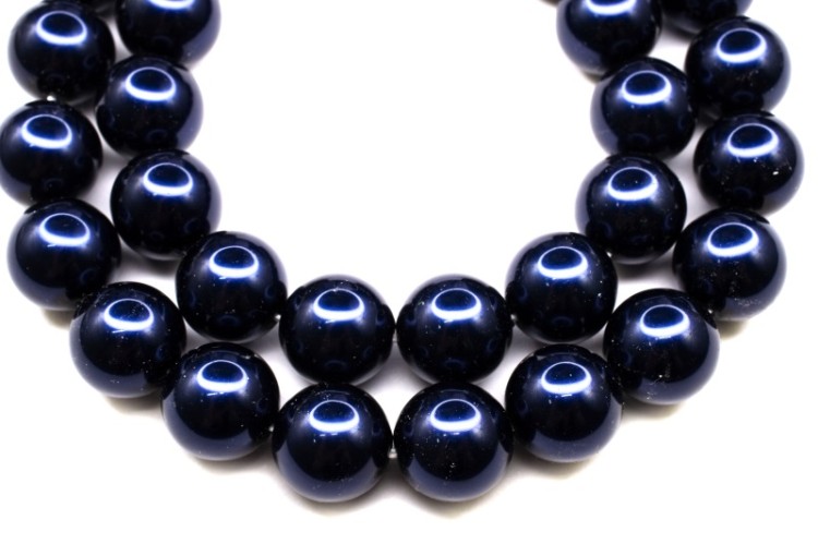 Жемчуг Preciosa Maxima, цвет dark blue, 12мм, 704-180, 2шт Жемчуг Preciosa Maxima, цвет dark blue, 12мм, 704-180, 2шт