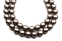 Жемчуг Preciosa, цвет 70544 матовый серый, 8мм, 10шт