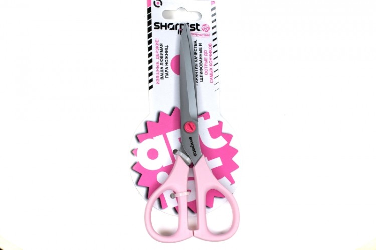 Ножницы Sharpist artist, длина 165мм, цвет розовый, сталь, 1011-003, 1шт Ножницы Sharpist artist, длина 165мм, цвет розовый, сталь, 1011-003, 1шт