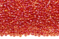 Бисер японский TOHO круглый 15/0 #0241 светлый топаз/розовато-лиловый радужный, окрашенный изнутри, 10 грамм