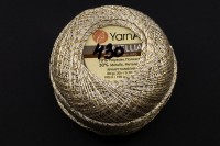 Пряжа Camellia YarnArt, цвет 0430 белое золото, 70% полиэстер/30% металлик, 20г, 190м, 1шт