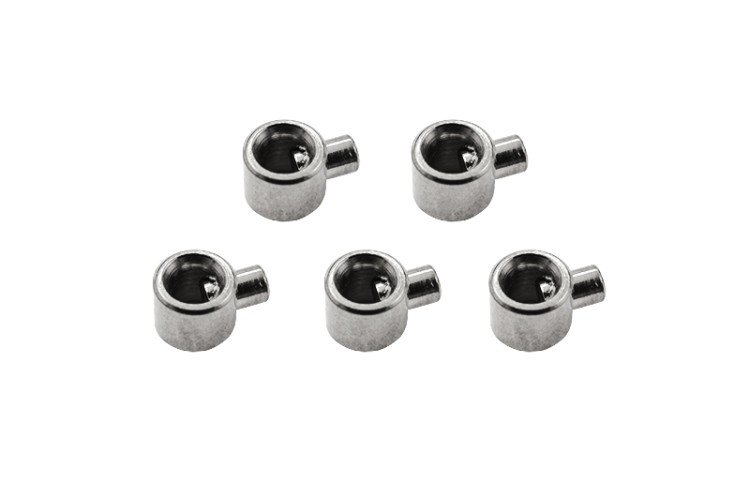 Кримпы самозажимные 4х3мм, отверстие 1мм цвет стальной, хирургическая сталь, 35-094, 5шт Кримпы самозажимные 4х3мм, отверстие 1мм цвет стальной, хирургическая сталь, 35-094, 5шт