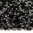 Бисер японский MIYUKI круглый 11/0 #55125 Black Chrome, матовый непрозрачный, 10 грамм - Бисер японский MIYUKI круглый 11/0 #55125 Black Chrome, матовый непрозрачный, 10 грамм
