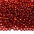 Бисер чешский PRECIOSA круглый 9/0 97070 красный, серебряная линия внутри, квадратное отверстие, 50г - Бисер чешский PRECIOSA круглый 9/0 97070 красный, серебряная линия внутри, квадратное отверстие, 50г