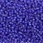 Бисер чешский PRECIOSA круглый 10/0 37050М матовый синий, серебряная линия внутри, 1 сорт, 50г - Бисер чешский PRECIOSA круглый 10/0 37050М матовый синий, серебряная линия внутри, 1 сорт, 50г