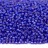 Бисер чешский PRECIOSA круглый 10/0 37050М матовый синий, серебряная линия внутри, 1 сорт, 50г - Бисер чешский PRECIOSA круглый 10/0 37050М матовый синий, серебряная линия внутри, 1 сорт, 50г