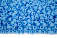 Бисер японский TOHO круглый 8/0 #0043F голубая бирюза, матовый непрозрачный, 10 грамм