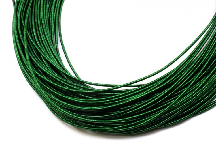 Канитель жесткая 1,2мм, цвет зеленый, 49-073, 5г (около 0,85м) Канитель жесткая 1,2мм, цвет зеленый, 49-073, 5г (около 0,85м)
