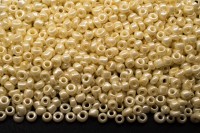 Бисер китайский круглый размер 12/0, цвет 0969 бежевый непрозрачный блестящий, 450г