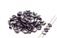 Бусины GemDuo 8х5мм, отверстие 0,8мм, цвет 20500/27002 Backlit Tanzanite, 709-116, 10г (около 64шт)