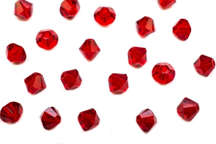 Бусина биконус Swarovski 5328 #227 4мм Light Siam, 5328-4-227, 20шт Бусина биконус Swarovski 5328 #227 4мм Light Siam, 5328-4-227, 20шт