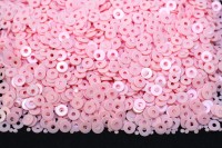 Пайетки круглые 3мм плоские, цвет 07 розовый, пластик, 1022-131, 10 грамм