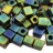Бисер японский Miyuki Cube кубический 4мм #2066 чирок, матовый металлизированный ирис, 10 грамм - Бисер японский Miyuki Cube кубический 4мм #2066 чирок, матовый металлизированный ирис, 10 грамм