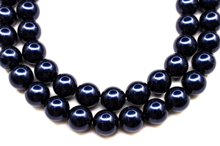 Жемчуг Preciosa Maxima, цвет dark blue, 8мм, 704-178, 10шт Жемчуг Preciosa Maxima, цвет dark blue, 8мм, 704-178, 10шт