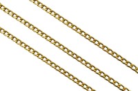 Цепочка для бижутерии звено овальное 5х3.5х1мм, цвет золото, хирургическая сталь, 27-280, 1м