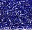 Бисер чешский PRECIOSA рубка 10/0 37050 синий, серебряная линия внутри, 50г - Бисер чешский PRECIOSA рубка 10/0 37050 синий, серебряная линия внутри, 50г
