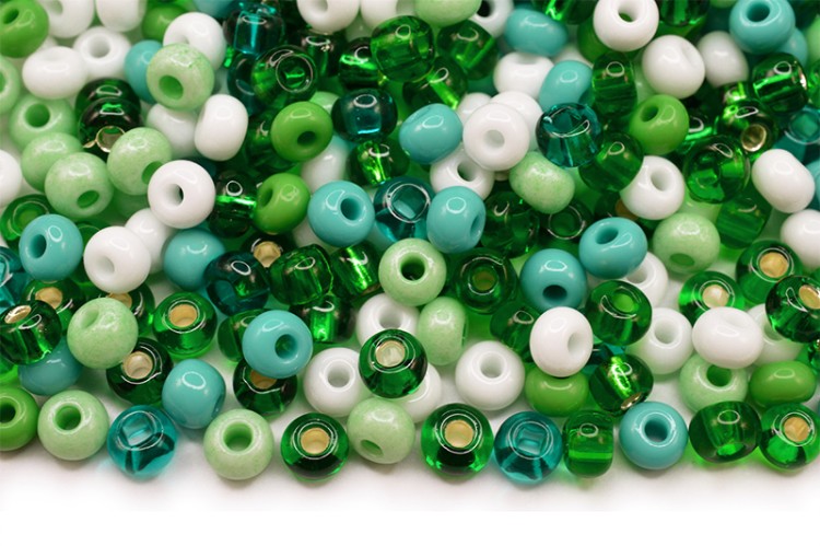 Бисер чешский PRECIOSA круглый 6/0 МИКС № 2 разноцветный, 50г Бисер чешский PRECIOSA круглый 6/0 МИКС № 2 разноцветный, 50г