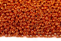 Бисер японский TOHO круглый 8/0 #0562 шафран, гальванизированный, 10 грамм