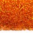 Бисер японский MIYUKI круглый 11/0 #0008 оранжевый, серебряная линия внутри, 10 грамм - Бисер японский MIYUKI круглый 11/0 #0008 оранжевый, серебряная линия внутри, 10 грамм