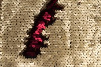 Ткань для пэчворка с пайетками 33х33см, цвет матовый бордово-бежевый, 1028-094, 1шт