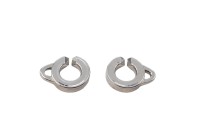 Замок на 1 нить 9х17мм Elegant elements, сплав металлов, родий, 09-053, 1 комплект