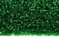 Бисер японский MIYUKI Delica цилиндр 11/0 DB-0767 темно-зеленый, матовый прозрачный, 5 грамм