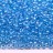 Бисер чешский PRECIOSA круглый 10/0 58565 радужный прозрачный, голубая линия внутри, 2 сорт, 50г - Бисер чешский PRECIOSA круглый 10/0 58565 радужный прозрачный, голубая линия внутри, 2 сорт, 50г