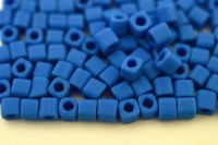 Бисер японский TOHO Cube кубический 4мм #0043DF василек, матовый непрозрачный, 5 грамм