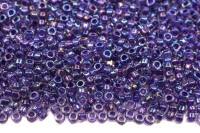 Бисер японский TOHO круглый 15/0 #0181 хрусталь/танзанит радужный, окрашенный изнутри, 10 грамм