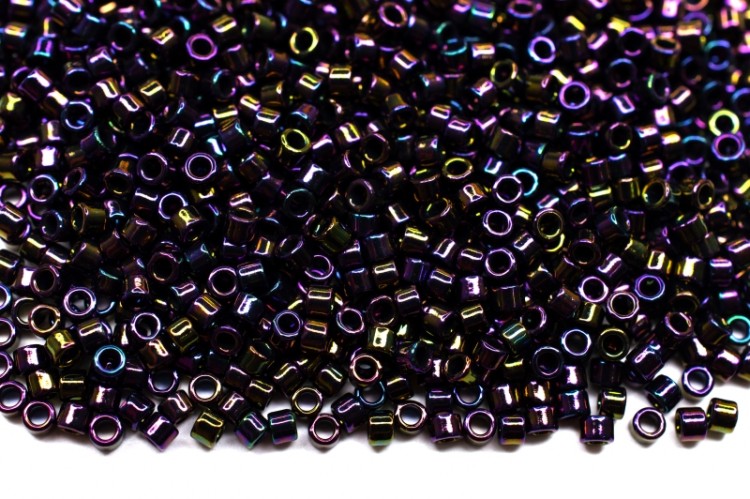 Бисер японский TOHO AIKO цилиндрический 11/0 #0085 пурпурный, металлизированный ирис, 5 грамм Бисер японский TOHO AIKO цилиндрический 11/0 #0085 пурпурный, металлизированный ирис, 5 грамм