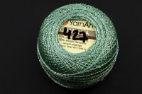 Пряжа Camellia YarnArt, цвет 0427 мята, 70% полиэстер/30% металлик, 20г, 190м, 1шт