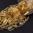 Бисер японский Miyuki Slender Bugle 1,3х6мм #0003 золотой, серебряная линия внутри, 10 грамм - Бисер японский Miyuki Slender Bugle 1,3х6мм #0003 золотой, серебряная линия внутри, 10 грамм
