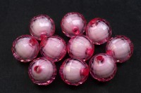 ОПТ Бусины акриловые круглые граненые 12мм, отверстие 2мм, цвет розовый, 531-021, 500 грамм
