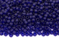 Бисер японский TOHO круглый 11/0 #0008DF кобальт, матовый прозрачный, 10 грамм