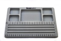 Органайзер Beadsmith для работы с бисером и бусинами 18х27см, цвет серый, 32-130, 1шт