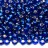Бисер чешский PRECIOSA круглый 6/0 67300 синий, серебряная линия внутри, 50г - Бисер чешский PRECIOSA круглый 6/0 67300 синий, серебряная линия внутри, 50г