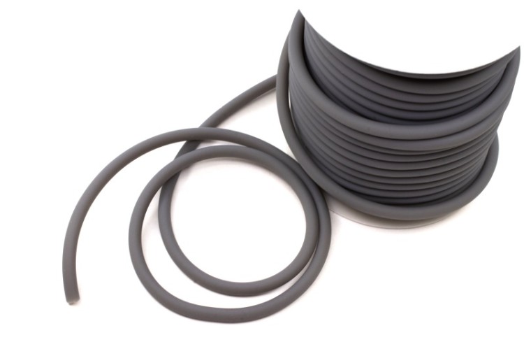 Каучуковый полый шнур, диаметр 4мм, внутренний диаметр 2мм, цвет серый, 55-004, 1 метр Каучуковый полый шнур, диаметр 4мм, внутренний диаметр 2мм, цвет серый, 55-004, 1 метр