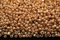 Бисер китайский круглый размер 12/0, цвет 0962 бежевый непрозрачный блестящий, 450г
