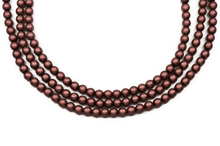 Жемчуг Preciosa, цвет 70519 матовый коричневый, 2мм, 10шт Жемчуг Preciosa, цвет 70519 матовый коричневый, 2мм, 10шт