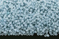 Бисер китайский круглый размер 12/0, цвет 0143 голубой непрозрачный, блестящий, 450г
