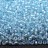 Бисер чешский PRECIOSA круглый 10/0 58562 радужный прозрачный, голубая линия внутри, 2 сорт, 50г - Бисер чешский PRECIOSA круглый 10/0 58562 радужный прозрачный, голубая линия внутри, 2 сорт, 50г