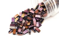 Бисер японский MIYUKI Half TILA #55115 Black Capri Rose Full Matted, матовый непрозрачный, 5 грамм