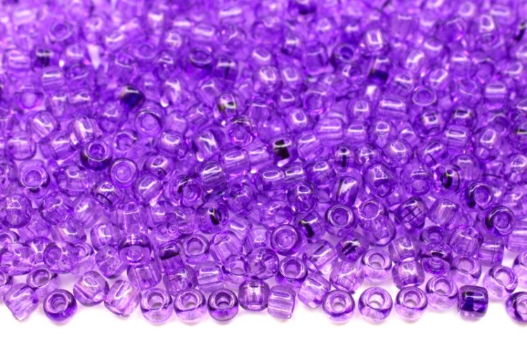 Бисер японский TOHO круглый 11/0 #YPS0041 сирень, прозрачный, 10 грамм Бисер японский TOHO круглый 11/0 #YPS0041 сирень, прозрачный, 10 грамм