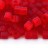 Бисер японский TOHO Cube кубический 4мм #0005BF сиамский рубин, матовый прозрачный, 5 грамм - Бисер японский TOHO Cube кубический 4мм #0005BF сиамский рубин, матовый прозрачный, 5 грамм