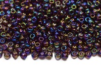 Бисер японский TOHO круглый 8/0 #0166C аметист, радужный прозрачный, 10 грамм
