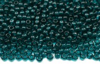 Бисер японский TOHO круглый 11/0 #0007BD капри, прозрачный, 10 грамм