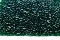Бисер чешский PRECIOSA круглый 10/0 56060 зеленый прозрачный блестящий, 20 грамм