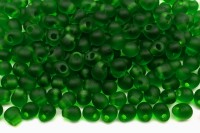 Бисер MIYUKI Drops 3,4мм #0146F зеленый, матовый прозрачный, 10 грамм